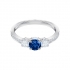 bague Attract Trilogy Round swarovski argenté