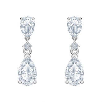 Boucles d'oreilles drop Attract swarovski métal argenté