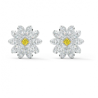 Boucles d'oreillesclous Eternal Flower swarovski métal argenté