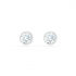 Boucles d'oreilles Swarovski Tennis métal rhodié 