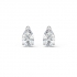 Boucles d'oreilles Swarovski Attract Pear métal rhodié 