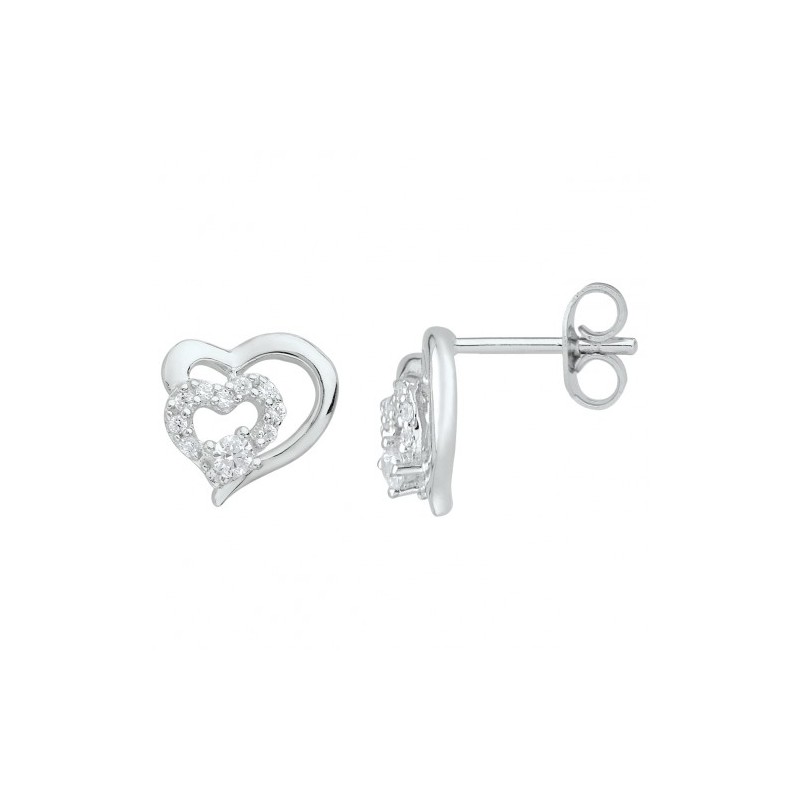 boucles d'oreilles argent femme Phebus 