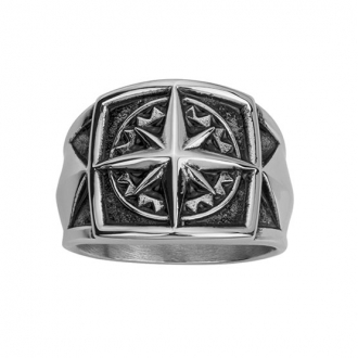 Bague Phebus acier vintage