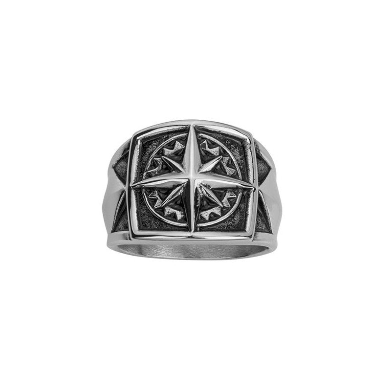 Bague Phebus acier vintage