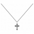 Collier Homme Phebus en acier motif croix gothique