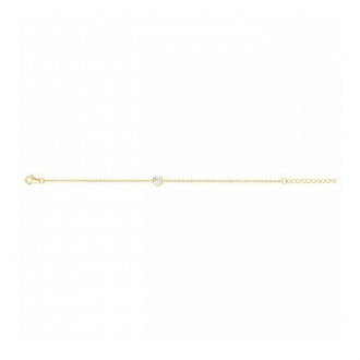 Bracelet plaqué or coeur