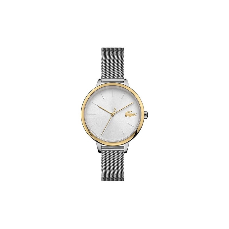 Montre Femme Lacoste MOON milanaise argentée et dorée