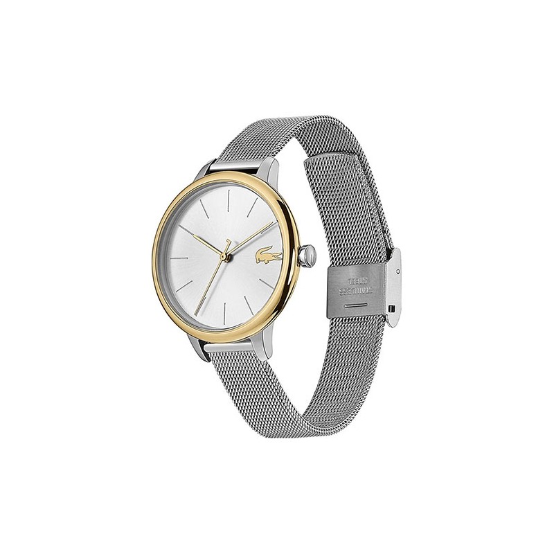 Montre Femme Lacoste MOON milanaise argentée et dorée