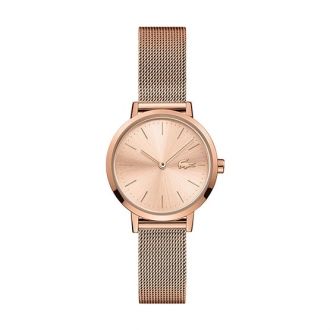 Montre Femme Lacoste Mini MOON milanaise dorée rose