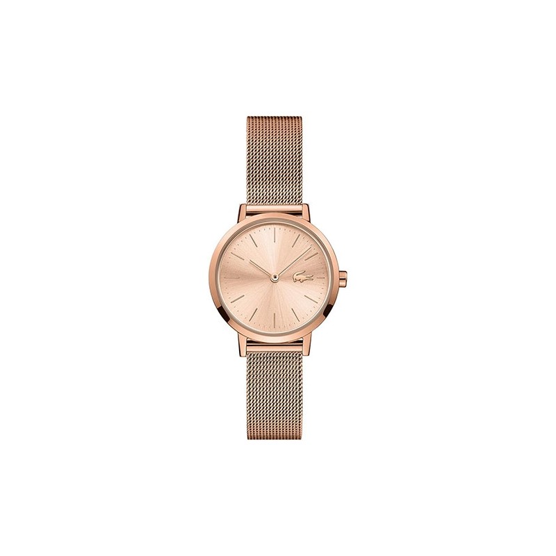 Montre Femme Lacoste Mini MOON milanaise dorée rose