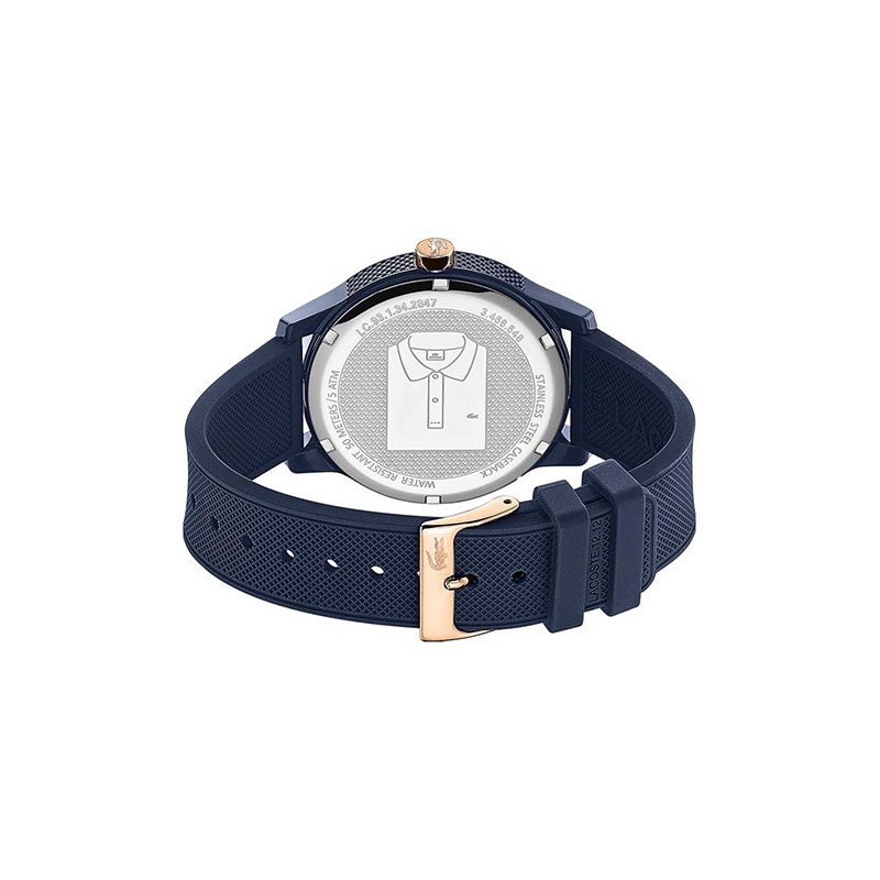 Montre Homme Lacoste LACOSTE.12.12 silicone bleu profond