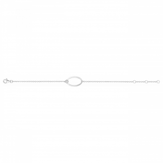 Bracelet argent femme Phebus motif oval