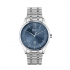 Montre homme boss acier argenté cadran bleu