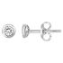 Boucles d'oreilles argent et oxydes de zirconium 3MM