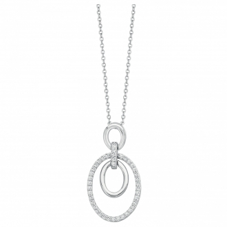 Collier femme Phebus argent 925/000 pendantif cercle