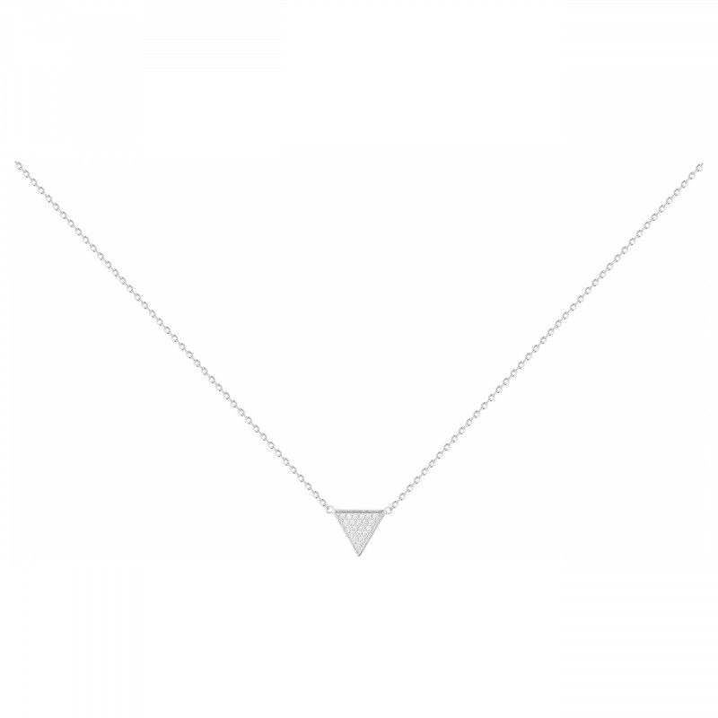 Collier femme Phebus argent 925/000 pendantif triangle