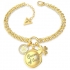 Bracelet doré avec pendentifs  de la marque Guess