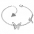 Bracelet Guess "fly away" acier rhodié 