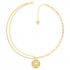 Collier acier doré "from Guess with love"