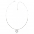 Collier Guess acier argenté "Heart Romance"