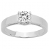 Bague argent femme phebus solitaire