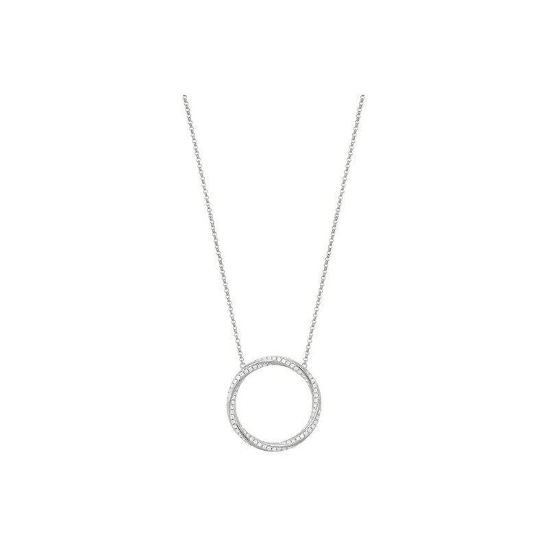 Collier argent Charles Garnier motif cercle 