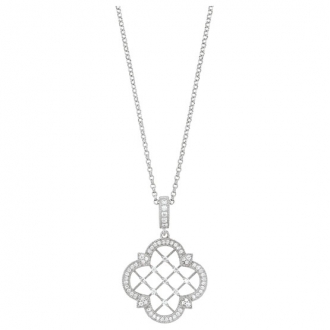 Collier argent Charles Garnier motif cercle 