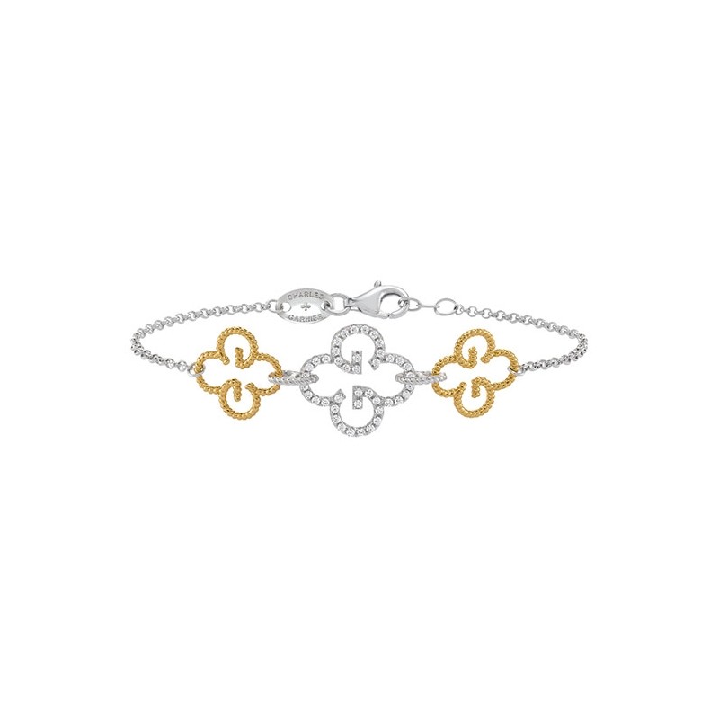 Bracelet Charles garnier argent et oxyde de zirconium