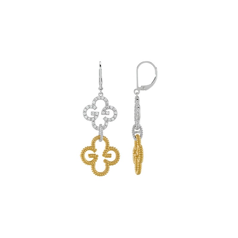 Boucles d'oreilles dormeuses en argent CHARLES GARNIER