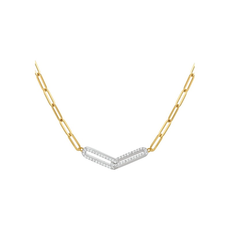 Collier argent bicolore Charles Garnier 