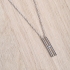 Collier argent 925/000 rhodié et diamant La Garçonne