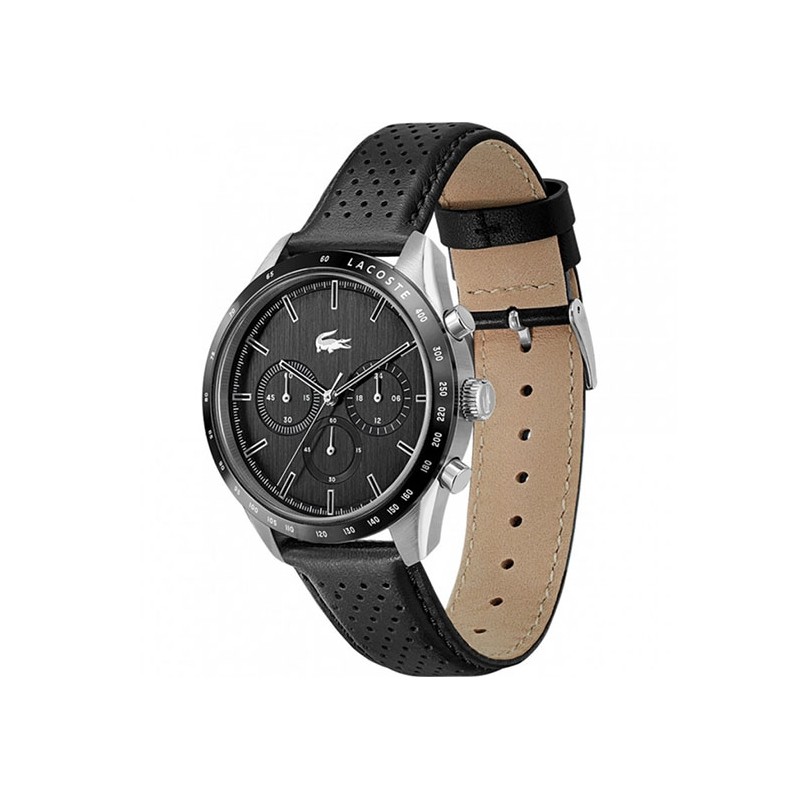 Montre Homme Lacoste Boston en cuir noir