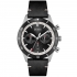 Montre homme boss acier bracelet cuir noir