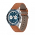 Montre homme boss bracelet cuir marron et cadran bleu