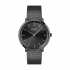 Montre homme boss acier noir bracelet milanais