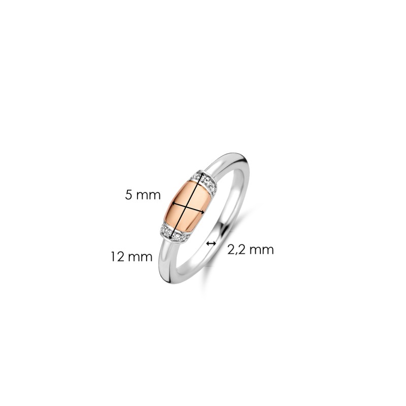 BAGUE EN ARGENT 925/000 RHODIE 