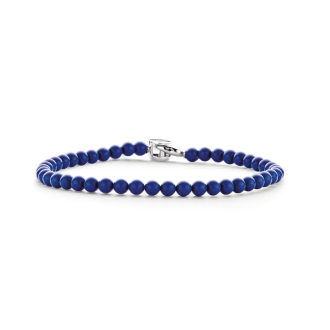 Bracelet argent perle bleue