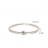 Bracelet argent perle blanche