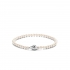 Bracelet argent perle blanche