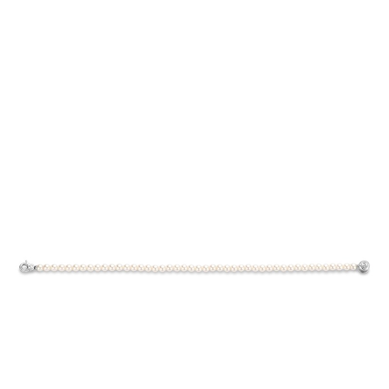 Bracelet argent perle blanche