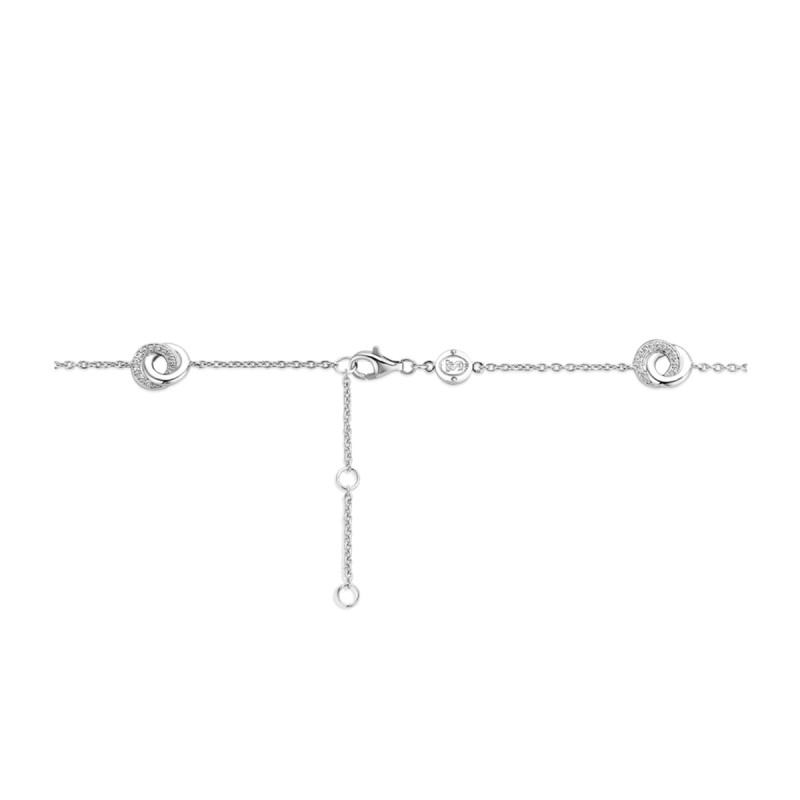 Bracelet argent et oxydes de zirconium