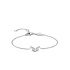 Bracelet argent 925/000 rhodié et oxyde de zirconium motif fleche