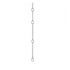 collier argent et solitaire d'oxyde de zirconium