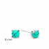 boucles d'oreilles argent et perle turquoise