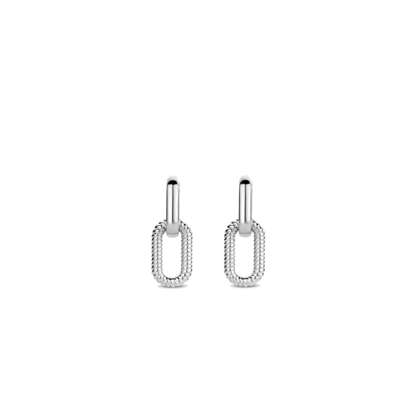 boucles d'oreilles en argent entrelacs 