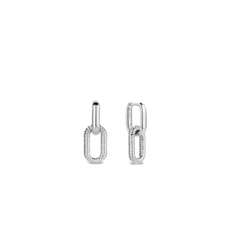 boucles d'oreilles en argent entrelacs 