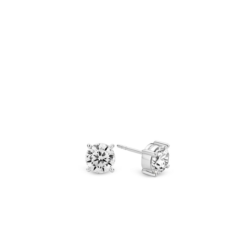 boucles d'oreilles argent et oxydes de zirconium