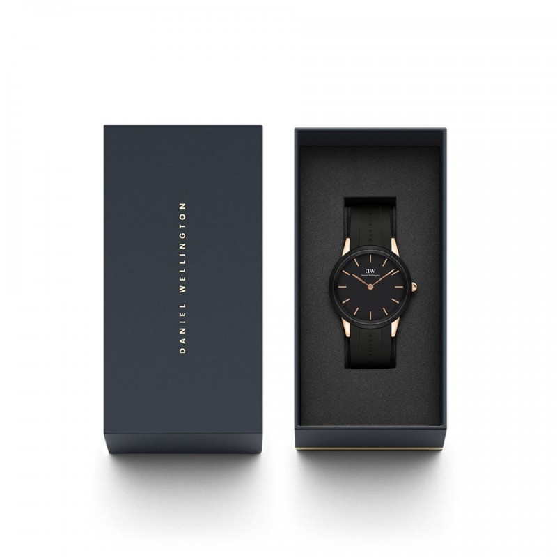 Montre Daniel Wellington acier doré et noir