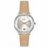 Montre femme Lee Cooper acier bracelet cuir beige