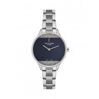 Montre femme Lee Cooper acier cadran bleu